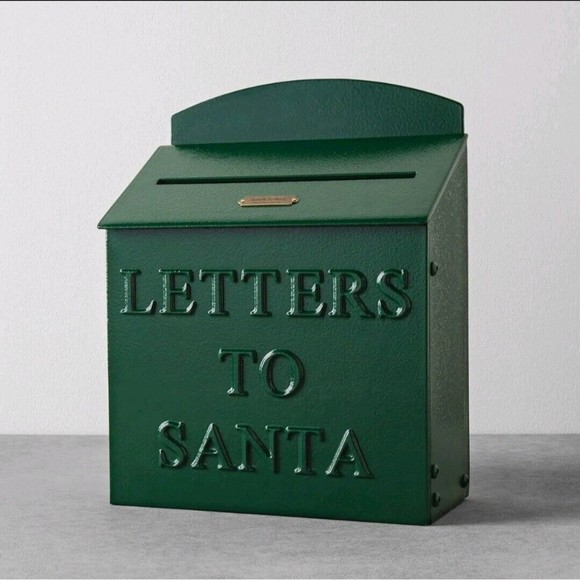 Letters To Santa Mailbox Evergreen Hearth & Hand with Magnolia NEW Green‎ Metal - Picture 10 of 10